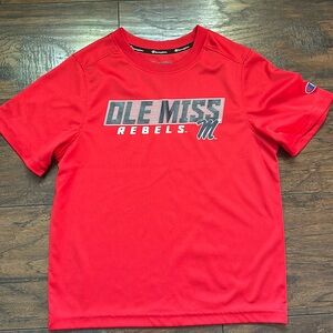 Youth Small Ole Miss drifit T-shirt.